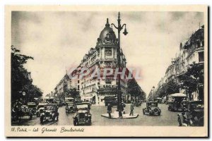 Old Postcard Paris Grands Boulevards