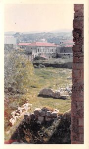 View of Fort from Draw Bridge Byblos, Lebanon , Carte Postale writing on back 