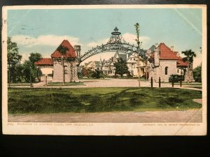 Vintage Postcard 1906 Entrance Audubon Place New Orleans Louisiana