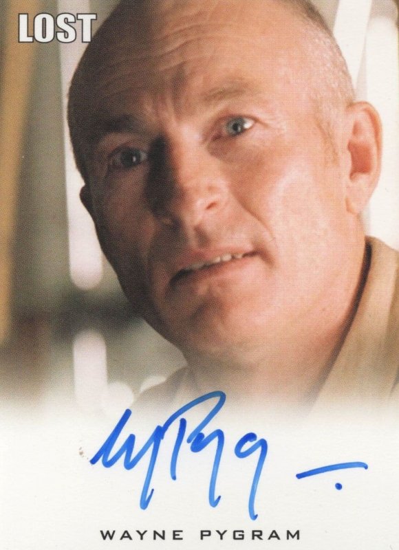 Wayne Pygram Lost TV Show Official Hand Signed Autograph Card
