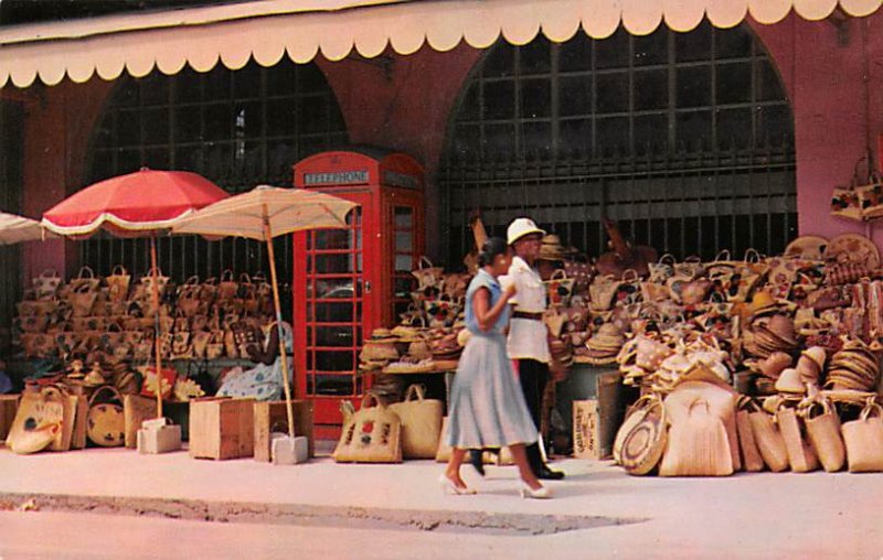 Straw Market on Bay Street Nassau in the Bahamas Unused 