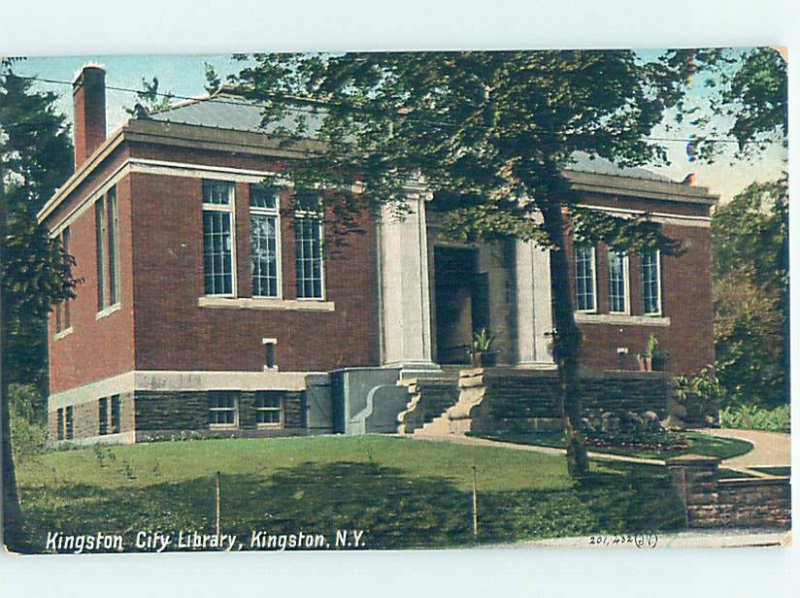 Divided-back LIBRARY SCENE Kingston New York NY AF1797