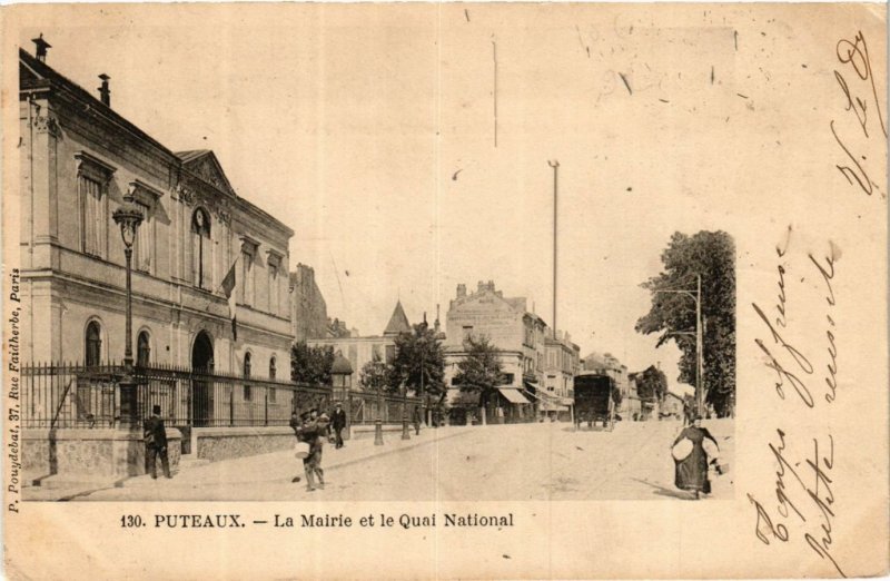 CPA PUTEAUX La Mairie et le Quai National (413113)