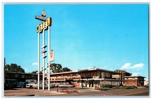 c1950's Down Town Motel Cars Roadside Pueblo Colorado CO Vintage Postcard