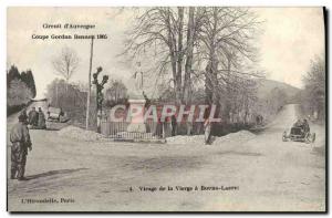 Old Postcard Automotive Gordon Bennett 1905 Michelin Circuit Bend virgin in B...