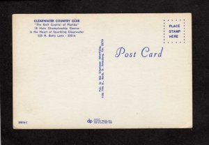 FL Clearwater Florida Country Club House Golf Course Postcard