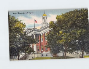 Postcard Court House Lewisburg Pennsylvania USA