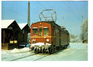 Electric Train in Station, Saint-Triphon, Germany, Winter