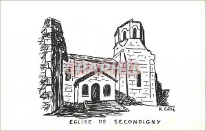 Postcard Modern Church of Secondigny