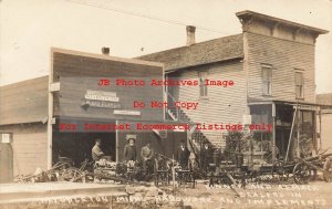 MI, Middleton, Michigan, RPPC, Kinny, Almack Hardware & Implements Dealers,Photo