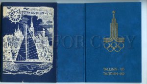 466773 1980 Moscow Olympics Tallinn yachting booklet hardcovers dust jacket