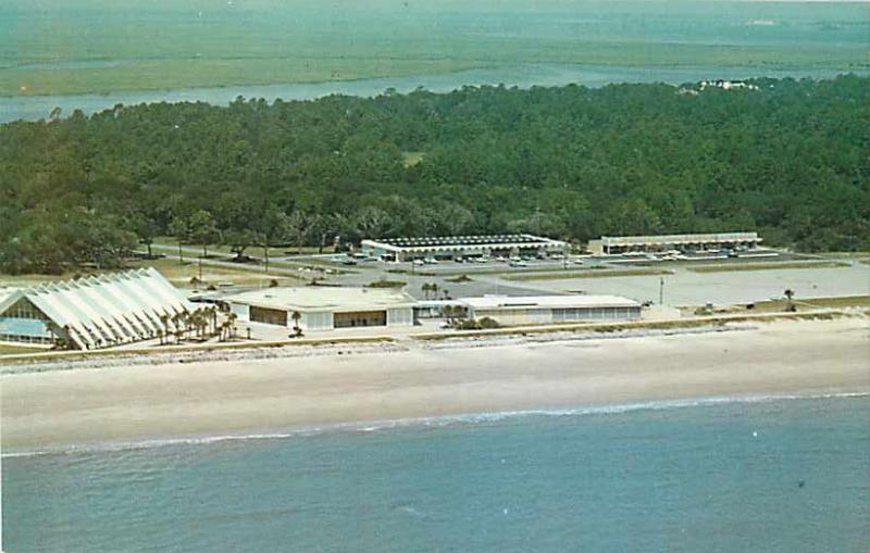 Air View of Jekyll Island, GA, Georgia, Chrome