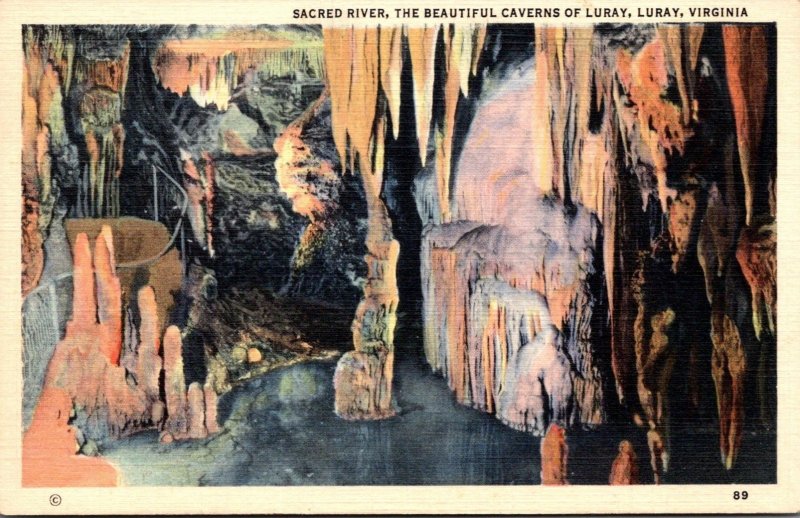 Virginia Caverns Of Luray Sacred River 1941