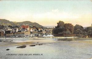 Warren Pennsylvania Conewango Creek And Dam Antique Postcard K87551