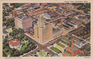 Minnesota Rochester Aerial View Curteich