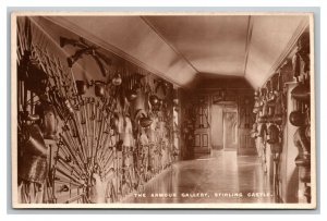 Vintage 1920's Tuck's Postcard - The Armour Gallery Stirling Castle Scotland