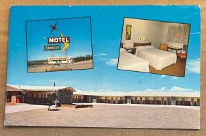 UNUSED  POSTCARD  MOTEL SHAWFORD, E. HIGHWAYS 66, 54, 84, SANTA ROSA, NEW MEXICO