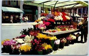 M-103015 Sidewalk Flower Stands San Francisco California US