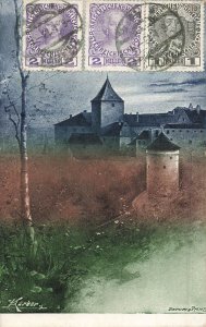 Praha Prague Czech Republic~Daliborka- By Artist KÖRBER~1910 POSTCARD