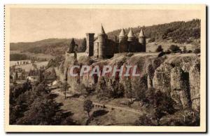 Old Postcard La Douce France Around Saint Flour The picturesque Castle of Sai...