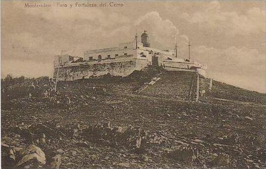 Uruguay Montevideo Faro y Fortaleza del Cerro 1920