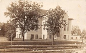 G39/ Cooperstown North Dakota RPPC Postcard c1910 Gymnasium