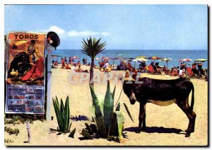 Modern Postcard Espana tipica Scene at the Beach