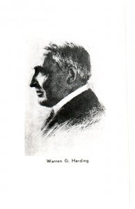 Warren G Harding Portrait Ohio Postcard