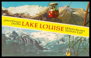 Greetings from LAKE LOUISE Whitehorn Sedan Lift