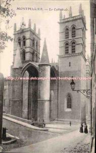 Montpellier - The Cathedral - Old Postcard