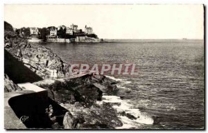 Postcard Modern Dinard Promenade Du Reel In The Far Malouine