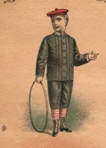 1870s-80s Burrow's Boy Clothing Children Hoop Lot Of 2 P213