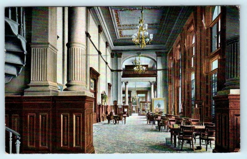 ATLANTA, Georgia GA  Interior STATE LIBRARY in the Capitol  1909  Postcard