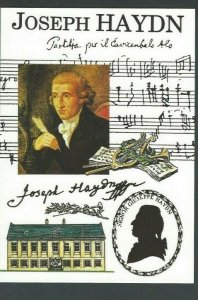 Post Card Famous Composer Joseph Haydn 1732-1809 6 X 4