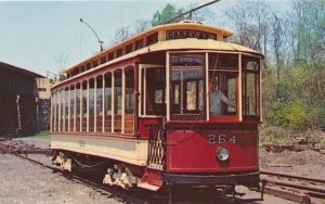 Baltimore MD Maryland Streetcar Museum Trolley with removable Windows in Winter