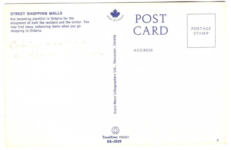 Street Shopping Mall, Spadina, Toronto, Ontario