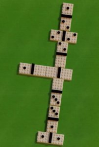 Dominoes Board Game Childrens Toy Lego Model Display Postcard