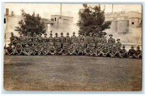 1914-1918 WWI US Soldiers Western Portland Cement Co. OR RPPC Photo Postcard