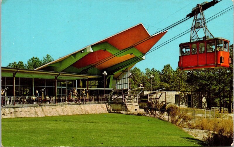 Historic Stone Mountain Georgia Skylift Cable Car Forest Vintage UNP Postcard 