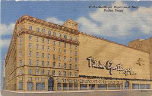 A61/ Dallas Texas Tx Postcard Linen Titche-Goettinger Department Store