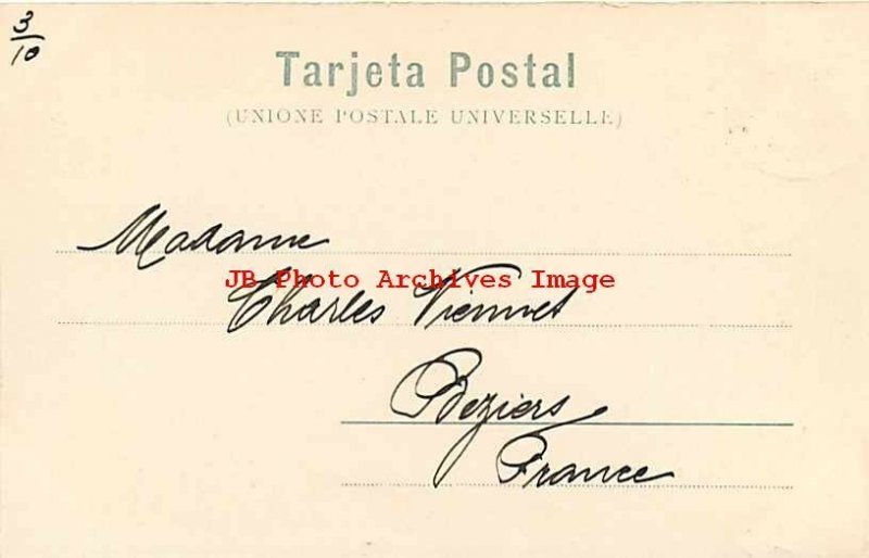 Uruguay, Montevideo, Teatro Solis, UDB, 1903 PM, Stamps