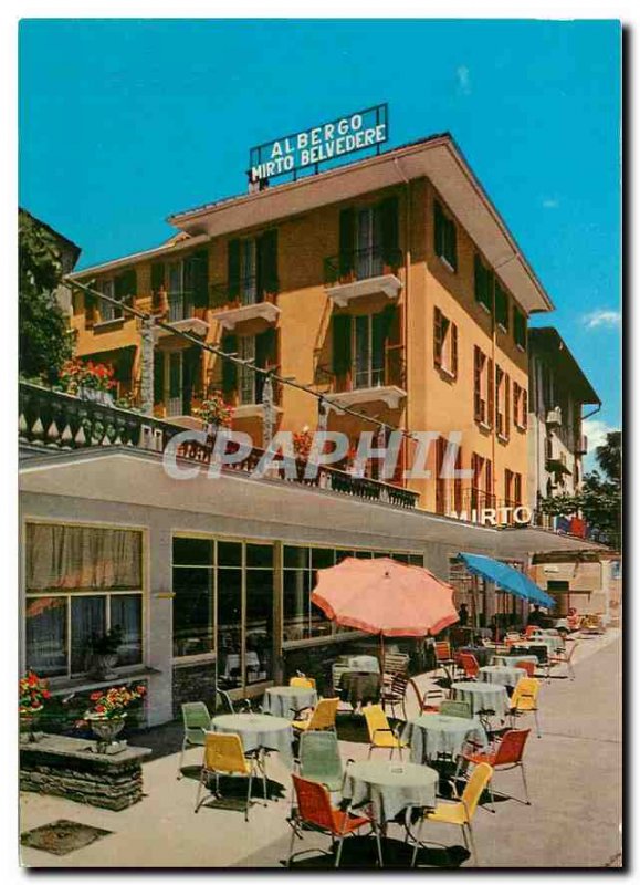 Postcard Modern Hotel Belvedere Brissago Mirto