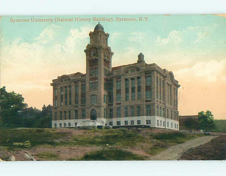 Divided-Back NATURAL HISTORY BUILDING AT SYRACUSE UNIVERSITY Syracuse NY t6412