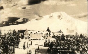 Portland Oregon OR Timberline Lodge Real Photo Vintage Postcard