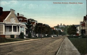 STAMFORD CT Suburban Avenue c1910 Postcard