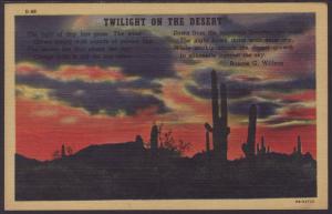 Twilight on the Desert Postcard