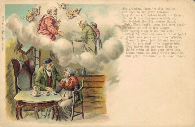 Germany Angel Postcard Litho 04.37