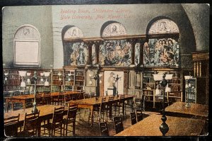 Vintage Postcard 1907-1915 Chittenden Library Reading Room, Yale, New Haven, CT.