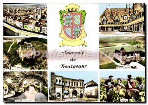 Modern Postcard Souvenir de Bourgogne