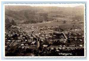 Aerial View Of Whangarei New Zealand RPPC Photo Posted Vintage Postcard